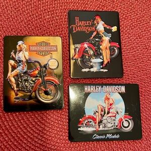 Harley Davidson Magnets Squares Set